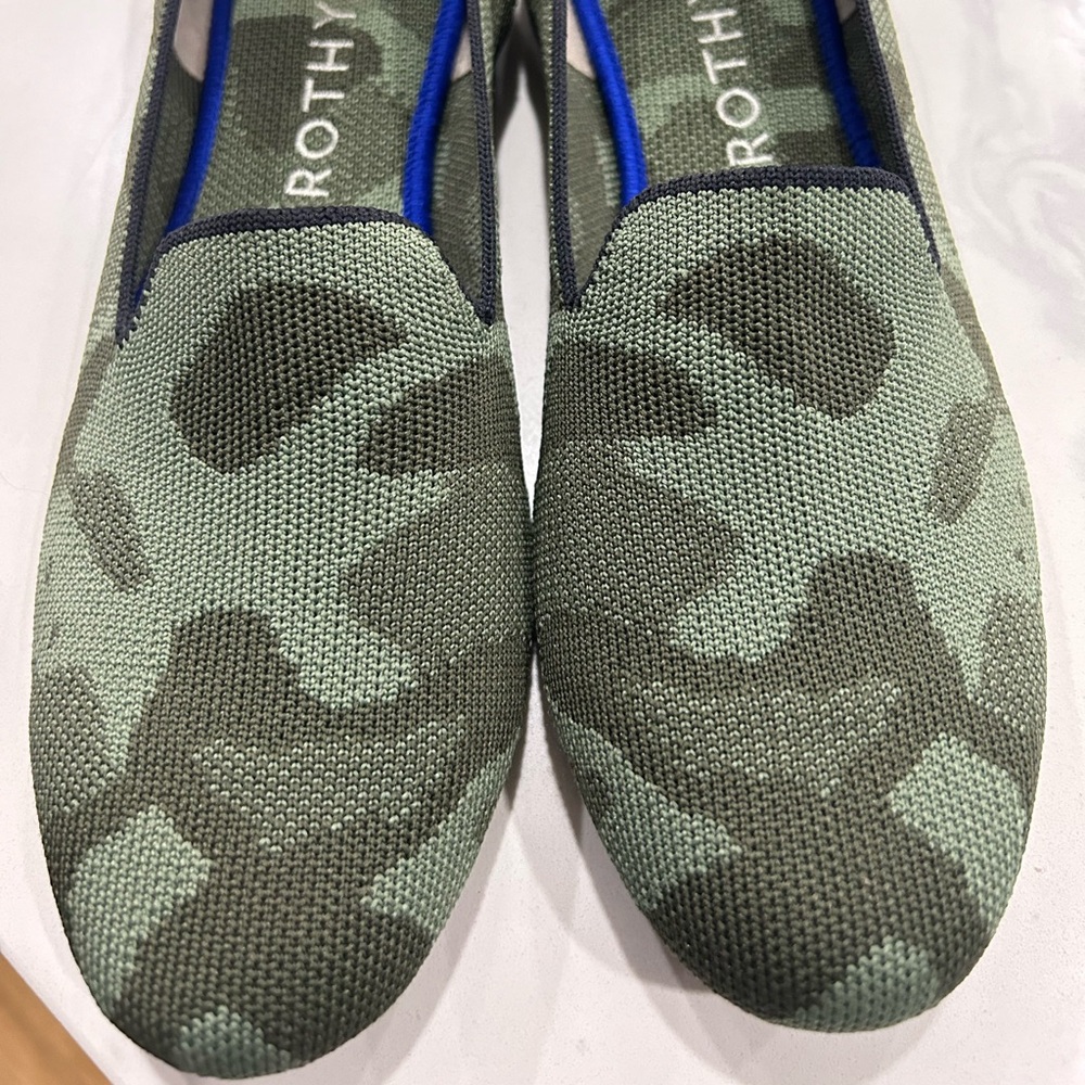 Rothy’s camo loafers
